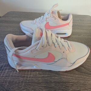 Nike Women's Pink and White Sneakers